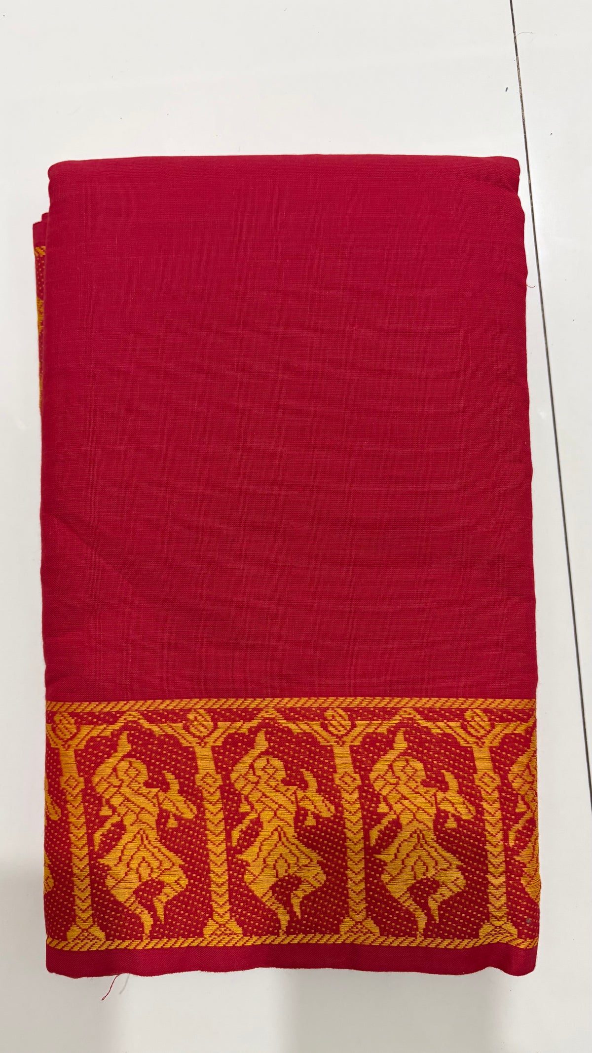 Kuchipudi Dance Practice Saree — Unstitched
